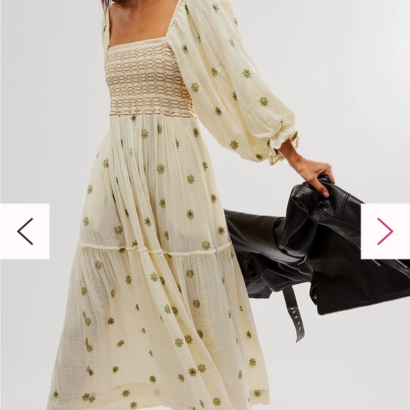 Free people Dahlia Embroidered Maxi Dress XS *SOLD* - Picture 8 of 12
